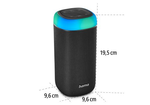 Hama "Shine 2.0" Bluetooth® Loudspeaker, LED, Splash-Protected, 30W, blk, image _ab__is.image_number.default