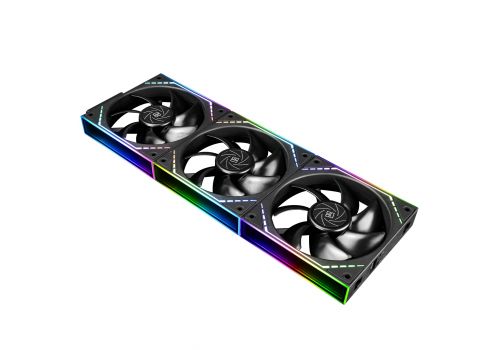 Thermalright Fan Pack 3-in-1 3x120mm - TL-M12Q x 3 - Infinity Mirror, Daisy-Chain, A-RGB, image 