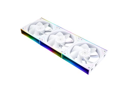Thermalright Fan Pack 3-in-1 3x120mm - TL-M12QRW x 3 - White, Reverse, Infinity Mirror, Daisy-Chain, A-RGB, image 