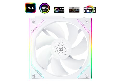 Thermalright Fan Pack 3-in-1 3x120mm - TL-M12QRW x 3 - White, Reverse, Infinity Mirror, Daisy-Chain, A-RGB, image _ab__is.image_number.default