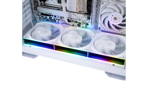 Thermalright Fan Pack 3-in-1 3x120mm - TL-M12QRW x 3 - White, Reverse, Infinity Mirror, Daisy-Chain, A-RGB, image _ab__is.image_number.default