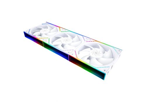 Thermalright Fan Pack 3-in-1 3x120mm - TL-M12QW x 3 - White, Infinity Mirror, Daisy-Chain, A-RGB, image 