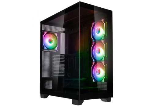 Case Kolink Unity Arena ARGB Showcase, Mid-Tower, Black, image 