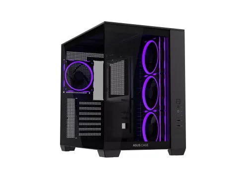 Case ASUS A32 PLUS Tempered Glass + 4 ARGB Fans - Black, image 