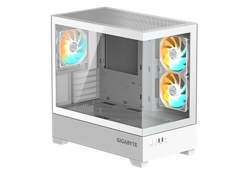 Case GIGABYTE C201 PANORAMIC ICE mATX + 3 ARGB Fans, image _ab__is.image_number.default