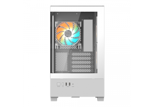 Case GIGABYTE C201 PANORAMIC ICE mATX + 3 ARGB Fans, image _ab__is.image_number.default