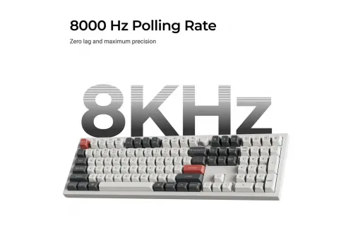Wireless Mechanical Keyboard Keychron Q6 Ultra 8K Black - Silk POM Switch Brown, image , 2 image