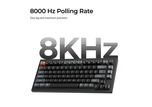 Wireless Mechanical Keyboard Keychron V1 Ultra 8K - Silk POM Switch Brown, image , 2 image