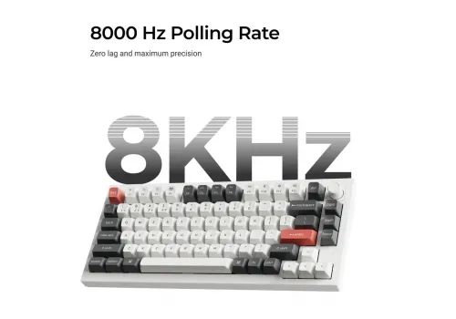 Wireless Mechanical Keyboard Keychron Q1 Ultra 8K Black - Silk POM Switch Banana, image _ab__is.image_number.default