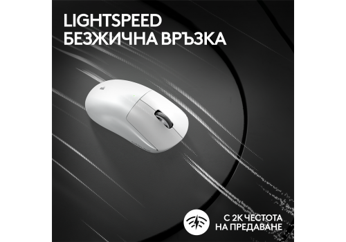 Gaming Mouse Logitech G Pro X Superlight 2 Wireless White, image , 4 image