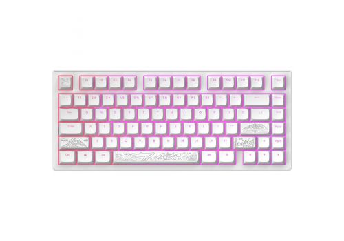 Gaming Mechanical Keyboard Dark Project ALU81A Terra Nostra White RGB, image 