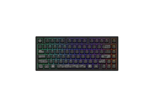 Gaming Wireless Mechanical Keyboard Dark Project ALU81A Terra Nova V2 Black RGB, image 