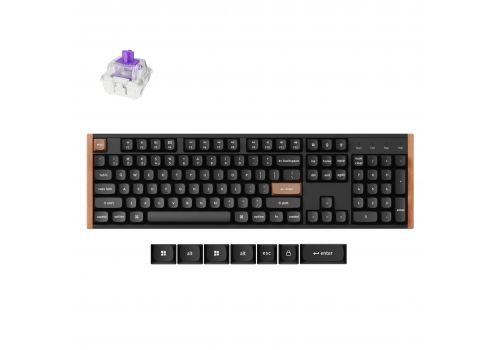 Wireless Mechanical Keyboard Keychron K10 HE Magnetic Switch - Black Special Edition, image 