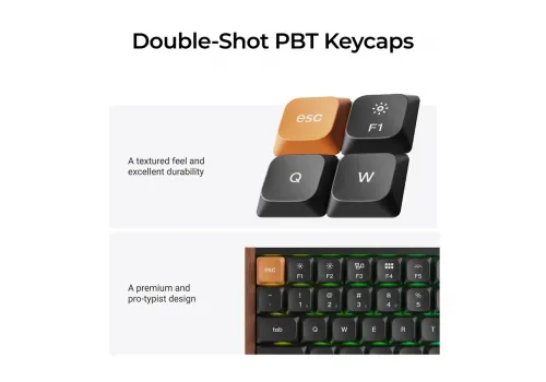 Wireless Mechanical Keyboard Keychron K3 MAX SE Black QMK/VIA - Milk POM Red Switch, image , 3 image