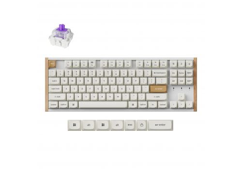 Mechanical Keyboard Keychron K8 HE Magnetic Switch - White Special Edition, image 
