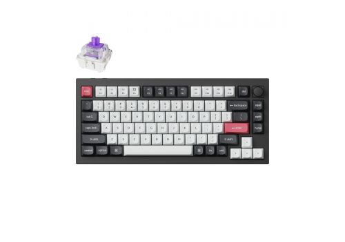 Mechanical keyboard Keychron Q1 HE QMK 75% Carbon Black - Wireless, image 