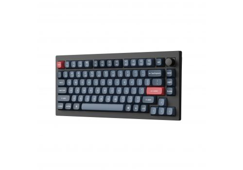 Mechanical keyboard Keychron V1 MAX QMK 75% Carbon Black - Wireless, image , 4 image