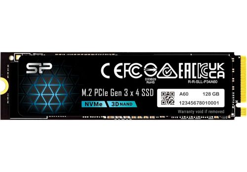 SSD Silicon Power A60 M.2-2280 PCIe Gen 3x4 NVMe 128GB, image 