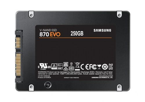 SSD SAMSUNG 870 EVO SATA 2.5”, 250GB, SATA 6 Gb/s, MZ-77E250B/EU, image 