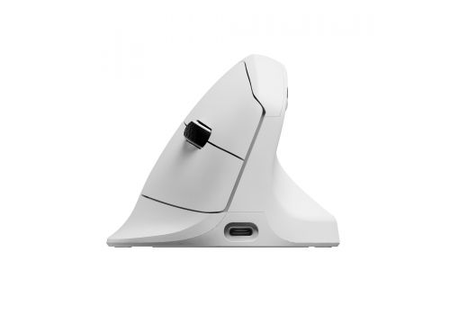 Keychron M5 Wireless Ergonomic Mouse 8K - White, image , 3 image