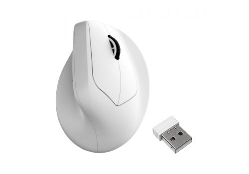 Keychron M5 Wireless Ergonomic Mouse 8K - White, image 