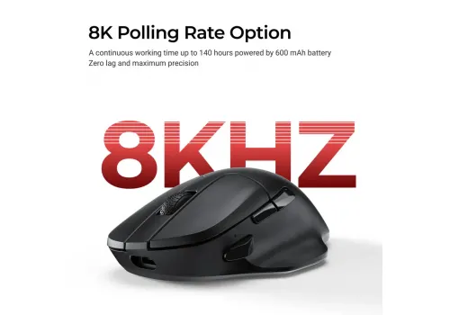 Wireless Mouse Keychron M7-A23 8000Hz - Black, image , 4 image