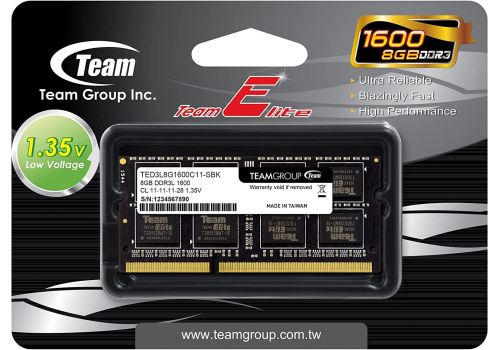 Memory Team Group Elite DDR3L - 8GB, 1600 mhz, CL11-11-11-28 1.35V, image _ab__is.image_number.default