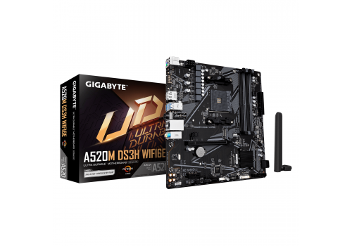 Motherboard GIGABYTE A520M DS3H WiFi 6E, Socket AM4, image _ab__is.image_number.default