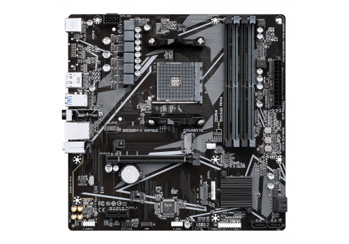 Motherboard GIGABYTE B550M K Wi-Fi 6E, AM4, image 