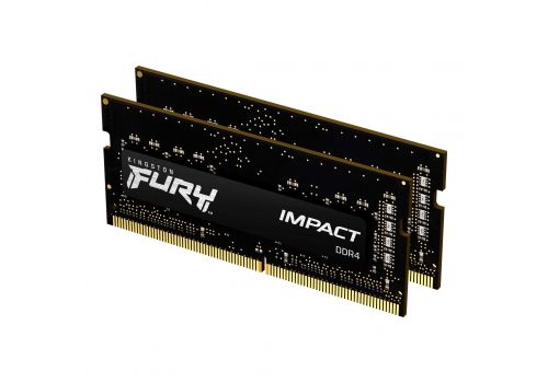 Memory Kingston Fury Impact 32GB(2x16GB) SODIMM DDR4 3200MHz CL20 16Gbit - KF432S20IBK2/32, image 