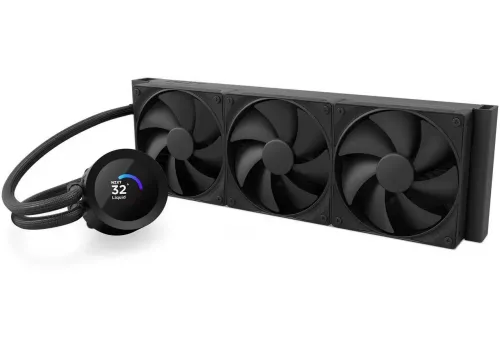 AIO Liquid Cooler NZXT Kraken Plus 360 LCD Display - Black, image , 2 image