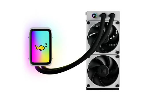 CPU AIO HYTE THICC Q60 with LCD Display, image 