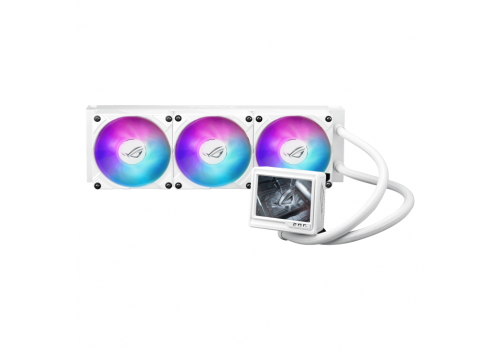 CPU AIO Liquid Cooler ASUS ROG RYUJIN III 360 ARGB EXTREME White Edition 3.5" LCD Display, image 