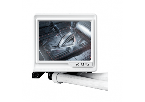 CPU AIO Liquid Cooler ASUS ROG RYUJIN III 360 ARGB EXTREME White Edition 3.5" LCD Display, image _ab__is.image_number.default