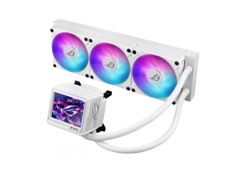 CPU AIO Liquid Cooler ASUS ROG RYUJIN III 360 ARGB EXTREME White Edition 3.5" LCD Display, image _ab__is.image_number.default