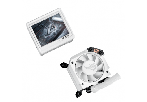 CPU AIO Liquid Cooler ASUS ROG RYUJIN III 360 ARGB EXTREME White Edition 3.5" LCD Display, image _ab__is.image_number.default