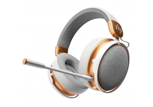 Gaming Wireless Headphones Dark Project Sono Wireless - White/Gold, image 