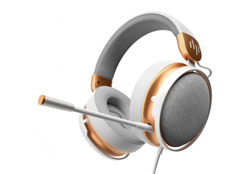 Gaming Headphones Dark Project Sono Wired - White/Gold, image 