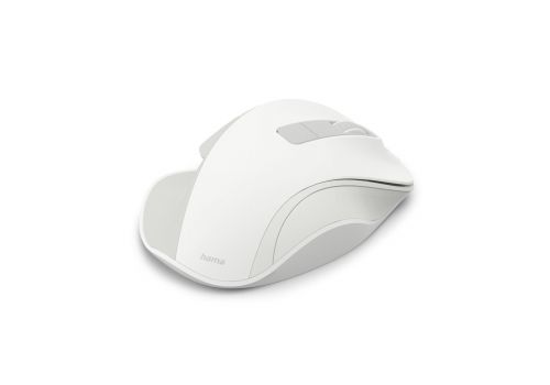 Hama “WM-500” Wireless Mouse, Ergonom., 6 Buttons, W/O Click Noise, Battery, wh, image , 4 image