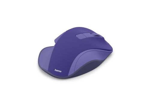 Hama “WM-500” Wireless Mouse, Ergonom., 6 Buttons, No Click Noise, Battery, purple, image , 4 image