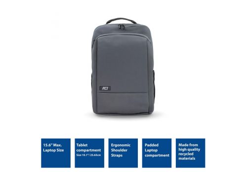ACT Move backpack for laptops up to 15.6" made from recycled plastic bottles, image _ab__is.image_number.default