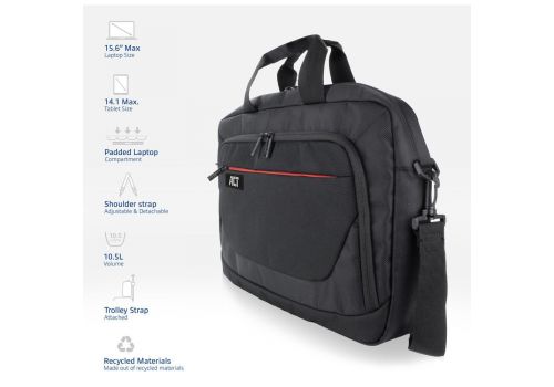 ACT Suburb 15.6" laptop bag made from recycled plastic bottles, image , 2 image