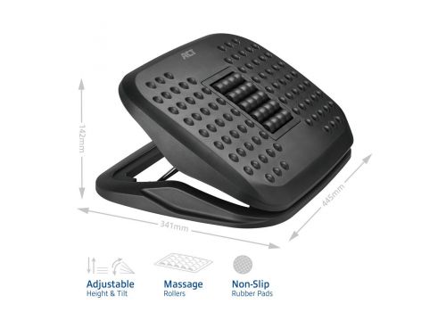 ACT Ergonomic Height Adjustable Footrest with Massage Rollers, image _ab__is.image_number.default