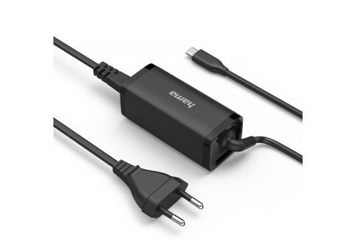 Hama Universal USB-C Notebook Power Supply Unit, GaN, Power Del. (PD), 5-20V/65W, image _ab__is.image_number.default