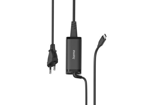 Hama Universal USB-C Notebook Power Supply Unit, GaN, Power Del. (PD), 5-20V/65W, image _ab__is.image_number.default