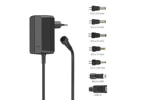 Universal Switchable Power Supply Unit, Adjustable, 1000mA, 12W, HAMA-223613, image _ab__is.image_number.default