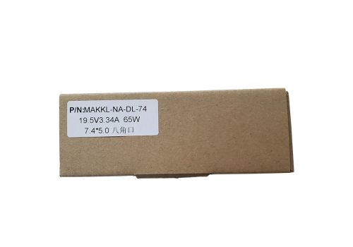 Makki Laptop Adapter DELL - 19.5V 3.34A 65W 7.4x5.0mm Octagon Rhombus - MAKKI-NA-DL-74, image _ab__is.image_number.default