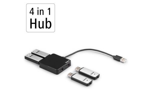USB Hub, 4 Ports, HAMA-200121, image _ab__is.image_number.default