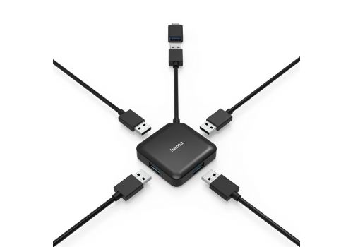 USB Hub, 4 Ports, HAMA-200116, image _ab__is.image_number.default