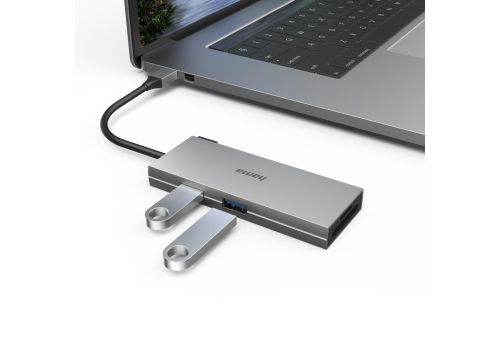 USB-C Hub, 6 Ports, 2 x USB-A, USB-C, HDMI, SD, microSD, image _ab__is.image_number.default